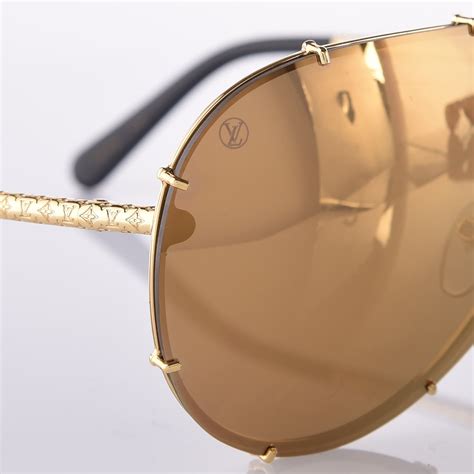 LOUIS VUITTON LV Drive Sunglasses Z0896W Gold